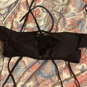 Lace Up Bikini Top